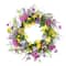 24" Pink, Purple & Yellow Spring Dogwood Floral Wreath